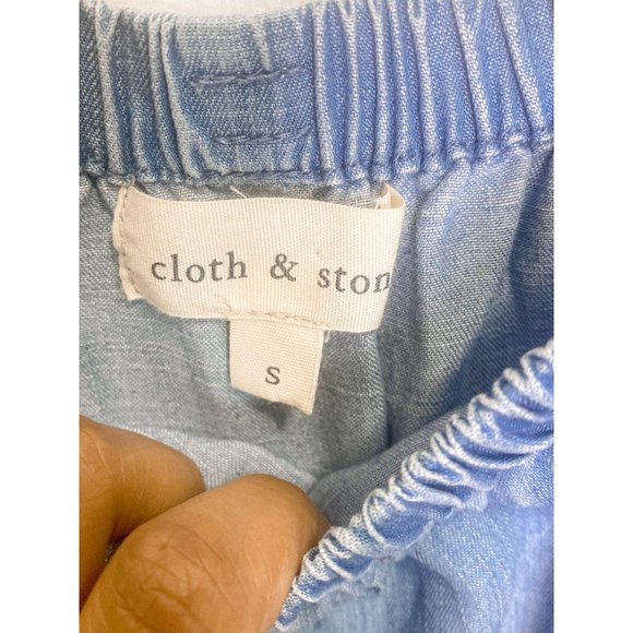 NWOT Cloth &  Stone Chambray Top Off the Should - Picture 8 of 10